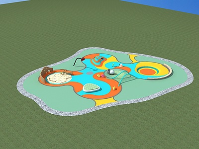 儿童游乐区3d模型