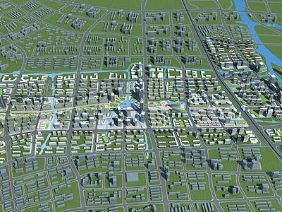 城市规划3d模型3d模型