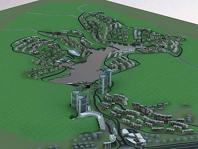 城市规划设计整体模型