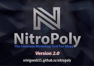 Maya辅助建模插件 NitroPoly V2.0 – The Ultimate Modeling Tool for Maya 2017/2018